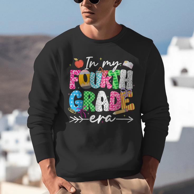 In My Fourth Grade Era 4th Grade Girl Teacher Back To School Unisex Sweatshirt, 4th Grade Teacher Sweatshirts, funny gift