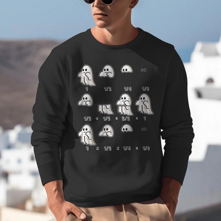Fractions Math Teacher Ghost Math Halloween Humorous Unisex Sweatshirt, funny gift Fractions Math Teacher Ghost Math Halloween Humorous Unisex Sweatshirt, funny gift