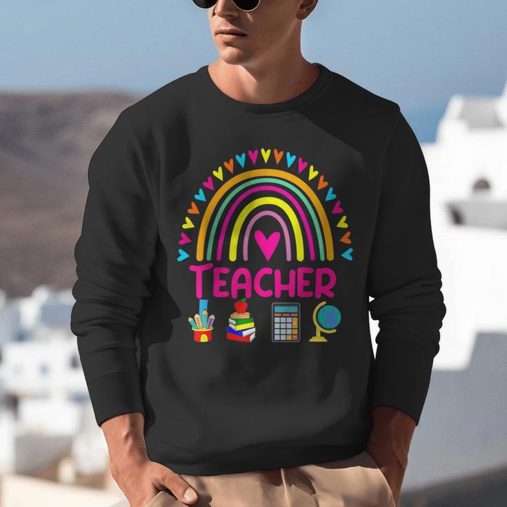 Future Kids Career Teacher Rainbow Boy Girl Graduations Unisex Sweatshirt, Future Teacher Sweatshirts, funny gift