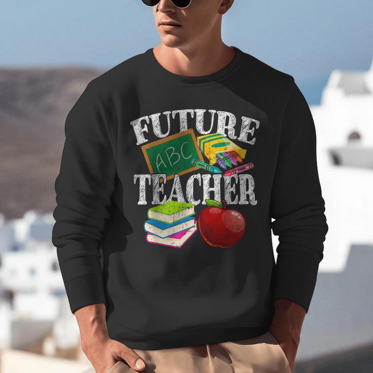 Future Teacher With Canyon And Book Teacher Men Women Girls Kids Unisex Sweatshirt, Future Teacher Sweatshirts, funny gift