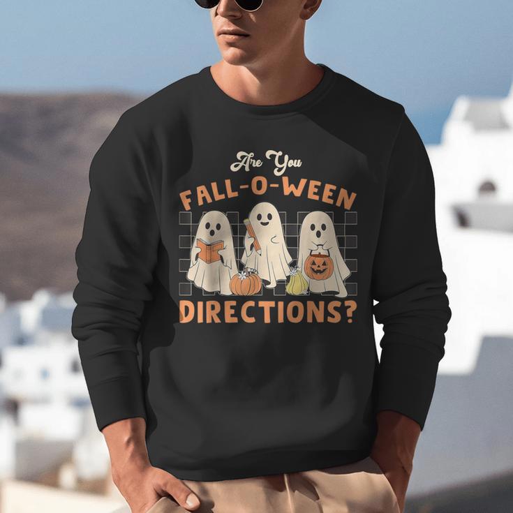 Ghost Are You Fall-O-Ween Directions Teacher Halloween Unisex Sweatshirt, funny gift