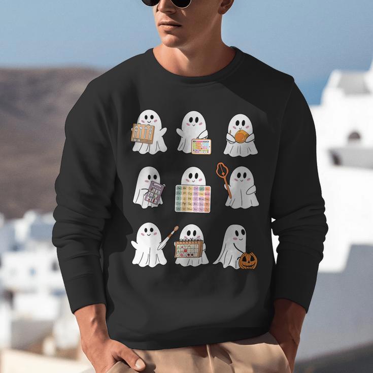 Ghost Speech Therapy Teacher Spooky Season Halloween Unisex Sweatshirt, funny gift Ghost Speech Therapy Teacher Spooky Season Halloween Unisex Sweatshirt, funny gift