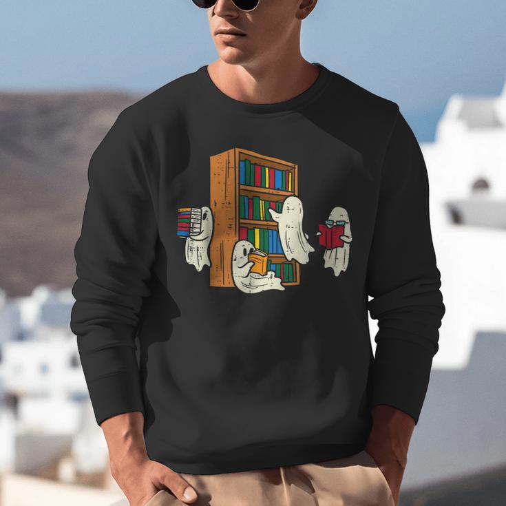 Ghosts Reading Books Teacher Halloween Librarian Boooks Unisex Sweatshirt, funny gift Ghosts Reading Books Teacher Halloween Librarian Boooks Unisex Sweatshirt, funny gift