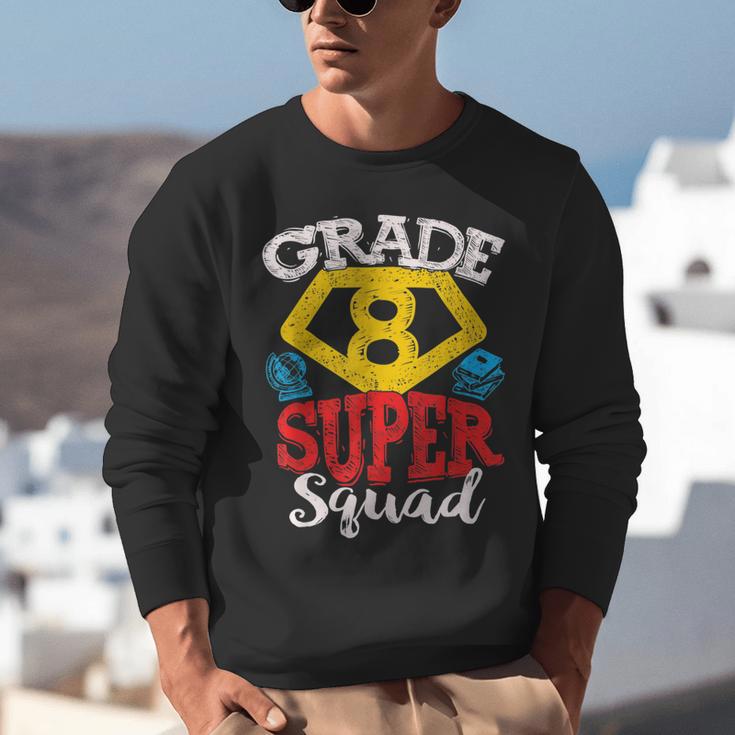 Grade 8 Super Squad Superhero Teacher Team Unisex Sweatshirt, Super Teacher Sweatshirts, funny gift