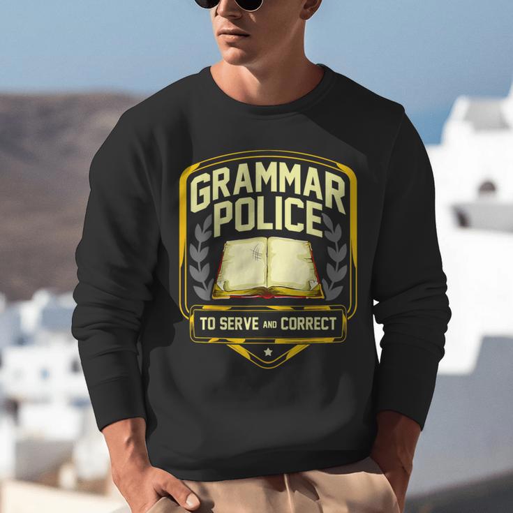 Grammar Police To Serve And Correct English Teacher Unisex Sweatshirt, English Teacher Sweatshirts, funny gift Grammar Police To Serve And Correct English Teacher Unisex Sweatshirt, English Teacher Sweatshirts, funny gift