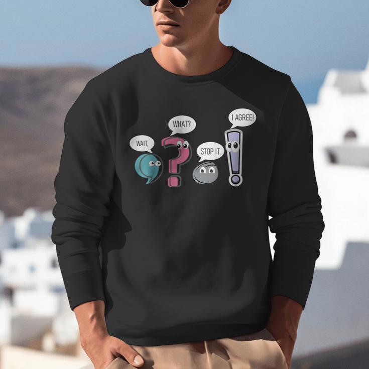 Grammar TeacherWait What Stop It I Agree Unisex Sweatshirt, funny gift Grammar TeacherWait What Stop It I Agree Unisex Sweatshirt, funny gift