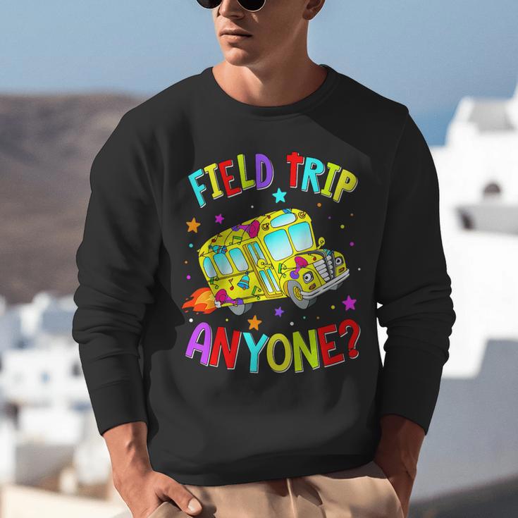 Groovy Field Trip Anyone Happy Field Day For Teachers Kids Unisex Sweatshirt, funny gift Groovy Field Trip Anyone Happy Field Day For Teachers Kids Unisex Sweatshirt, funny gift