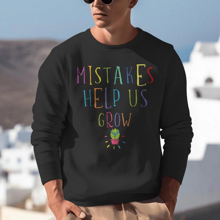 Growth Mindset Shirt For Teacher Mistakes Help Us Grow Unisex Sweatshirt, funny gift Growth Mindset Shirt For Teacher Mistakes Help Us Grow Unisex Sweatshirt, funny gift