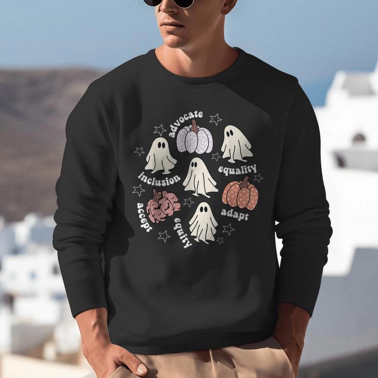 Halloween Advocate Heat Transfers Special Education Teacher Men Women Unisex Sweatshirt, funny gift