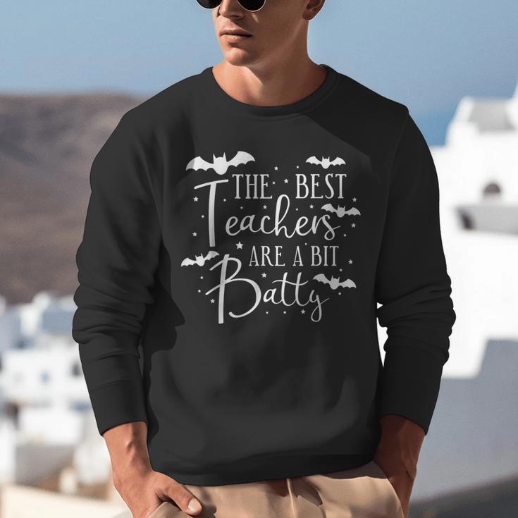 Halloween Best Teachers Are A Bit Batty Spooky Bats Unisex Sweatshirt, funny gift Halloween Best Teachers Are A Bit Batty Spooky Bats Unisex Sweatshirt, funny gift