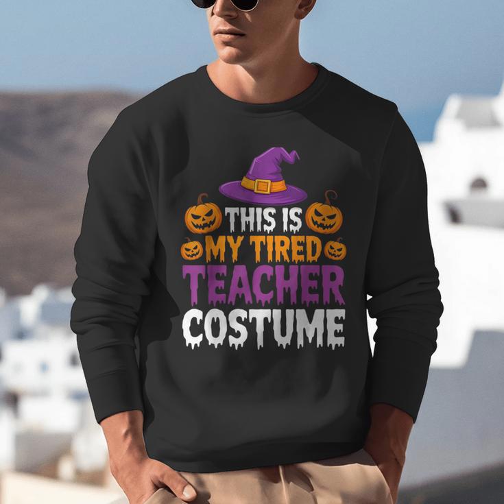 Halloween Costumes For Teachers Tired Teacher Costume Tee Unisex Sweatshirt, funny gift