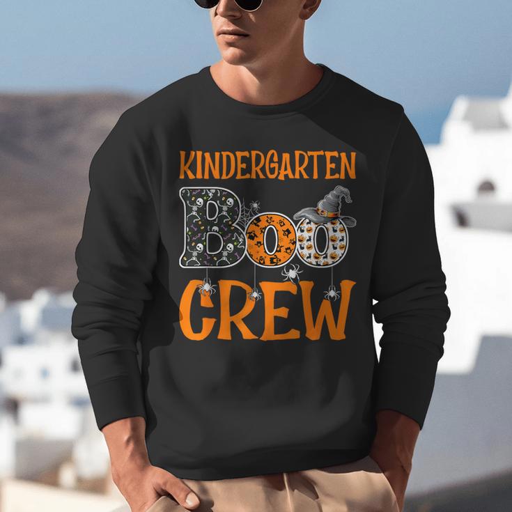 Halloween Kindergarten Boo Crew Kinder Teacher Student Unisex Sweatshirt, funny gift Halloween Kindergarten Boo Crew Kinder Teacher Student Unisex Sweatshirt, funny gift