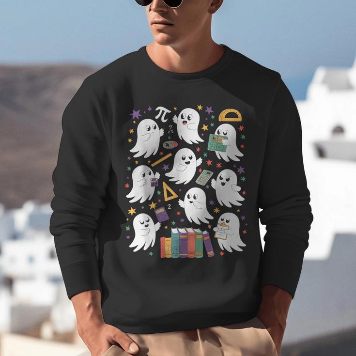 Halloween Math Teacher Ghost Math Teacher Spooky Halloween Unisex Sweatshirt, funny gift Halloween Math Teacher Ghost Math Teacher Spooky Halloween Unisex Sweatshirt, funny gift