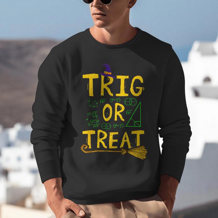 Halloween Math Teacher Trig Or Treat Student School College Unisex Sweatshirt, funny gift Halloween Math Teacher Trig Or Treat Student School College Unisex Sweatshirt, funny gift