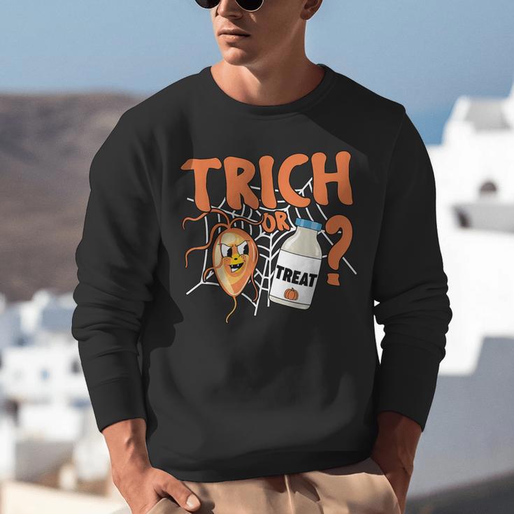 Halloween Medical Lab Science Microbiology Scientist Teacher Men Women Unisex Sweatshirt, Science Teacher Sweatshirts, funny gift
