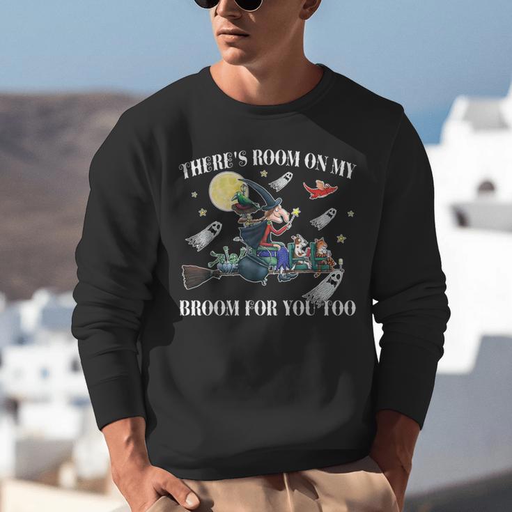 Halloween There's Room On My Broom For You Too Teacher Unisex Sweatshirt, funny gift