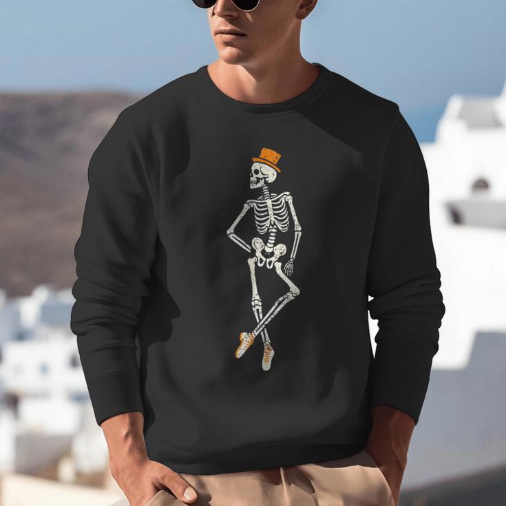 Halloween Skeleton Tap Dance Ballet Dance Teacher Unisex Sweatshirt, funny gift