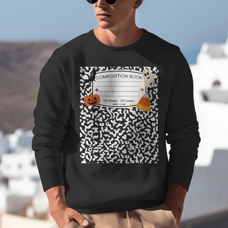 Halloween Teacher Composition Book Notebook Matching Group Unisex Sweatshirt, funny gift Halloween Teacher Composition Book Notebook Matching Group Unisex Sweatshirt, funny gift
