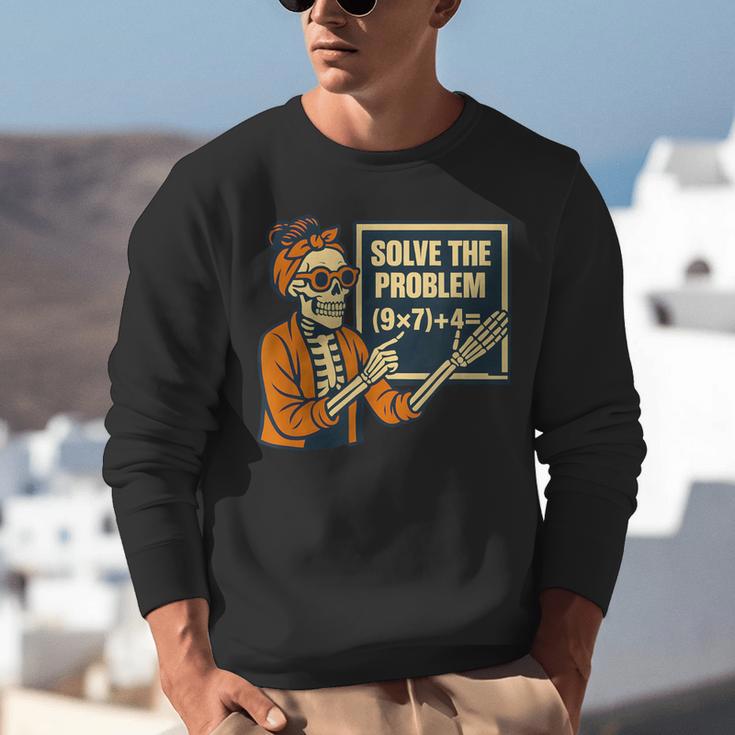 Halloween Teacher Six Seven Meme 6 7 Skeleton Spooky Costume Unisex Sweatshirt, funny gift Halloween Teacher Six Seven Meme 6 7 Skeleton Spooky Costume Unisex Sweatshirt, funny gift