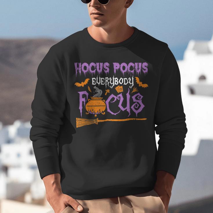 Halloween Teacher Or Student Hocus Pocus Everybody Focus For Men Women Kids Unisex Sweatshirt, funny gift
