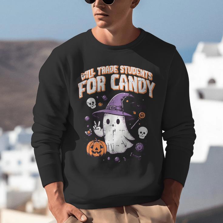 Halloween Teacher Trade Students For Candy Costume Women Unisex Sweatshirt, funny gift Halloween Teacher Trade Students For Candy Costume Women Unisex Sweatshirt, funny gift
