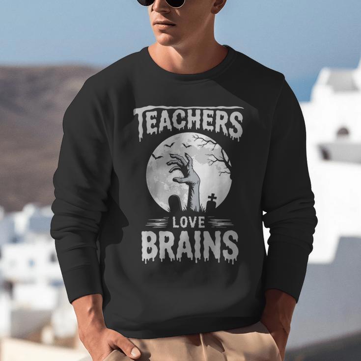 Halloween Teacher Tshirts Zombie Teachers Love Brains Unisex Sweatshirt, funny gift Halloween Teacher Tshirts Zombie Teachers Love Brains Unisex Sweatshirt, funny gift