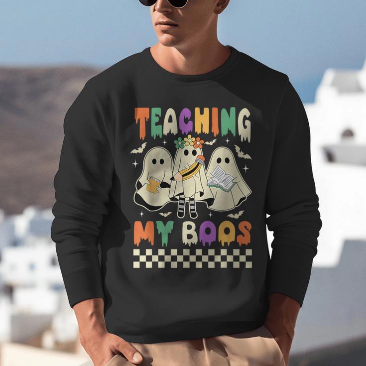 Halloween Teaching My Boos Cute Ghost Teacher Life Costume Unisex Sweatshirt, funny gift
