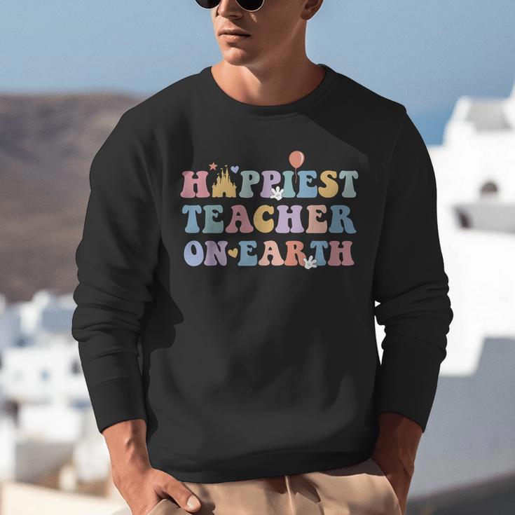 Happiest Teacher On Earth First Day Of School Back To School Unisex Sweatshirt, funny gift