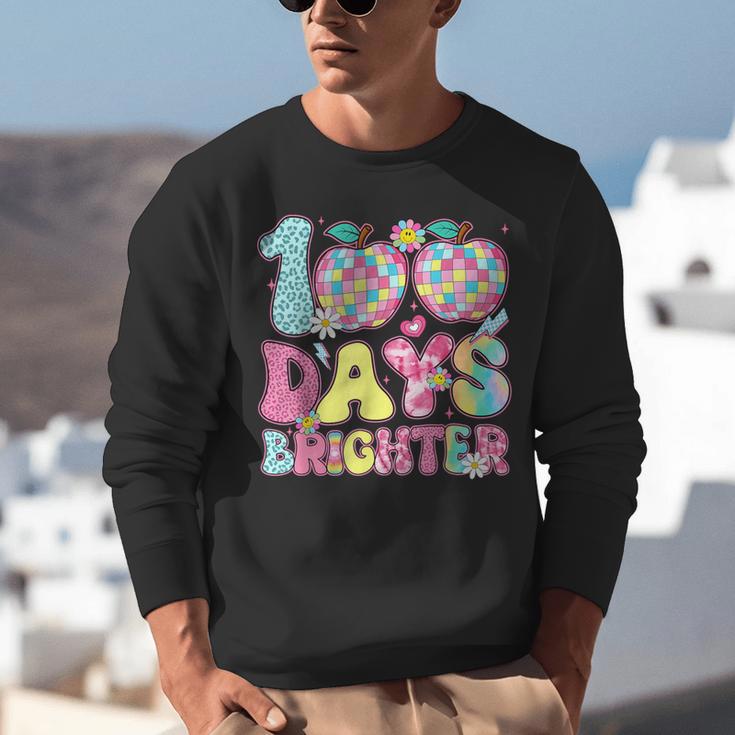 Happy 100th Day Of School 100 Days Brighter Teachers Kids Unisex Sweatshirt, funny gift Happy 100th Day Of School 100 Days Brighter Teachers Kids Unisex Sweatshirt, funny gift