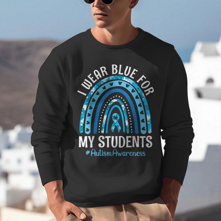 Happy Teacher I Wear Blue For My Students Autism Awareness Unisex Sweatshirt, funny gift Happy Teacher I Wear Blue For My Students Autism Awareness Unisex Sweatshirt, funny gift