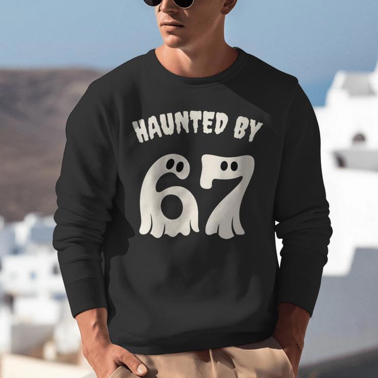 Haunted By 67 Teacher Halloween 6 7 Shirt Unisex Sweatshirt, funny gift