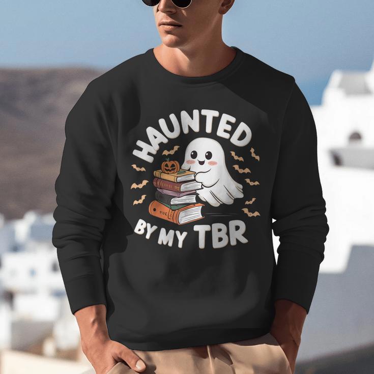 Haunted By My TBR Cute Ghost Book Reading Teacher Halloween Unisex Sweatshirt, funny gift Haunted By My TBR Cute Ghost Book Reading Teacher Halloween Unisex Sweatshirt, funny gift