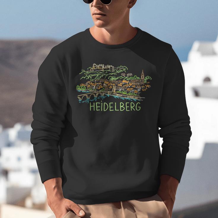 Heidelberg Germany Art Men Women Unisex Sweatshirt, funny gift