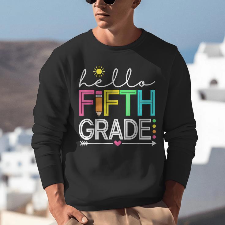 Hello Fifth Grade Teacher Student 5th Grade Back To School Unisex Sweatshirt, funny gift
