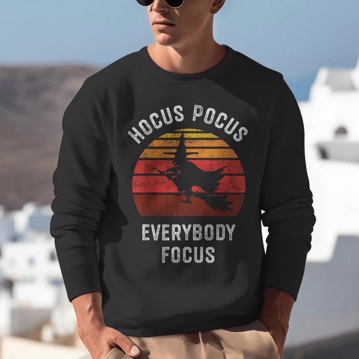 Hocus Pocus Everybody Focus Witch Halloween Teacher Women Unisex Sweatshirt, funny gift Hocus Pocus Everybody Focus Witch Halloween Teacher Women Unisex Sweatshirt, funny gift