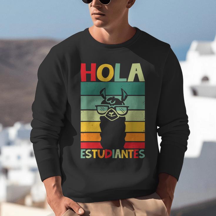 Hola Estudiantes Spanish Teacher Back To School 2025 Unisex Sweatshirt, funny gift Hola Estudiantes Spanish Teacher Back To School 2025 Unisex Sweatshirt, funny gift
