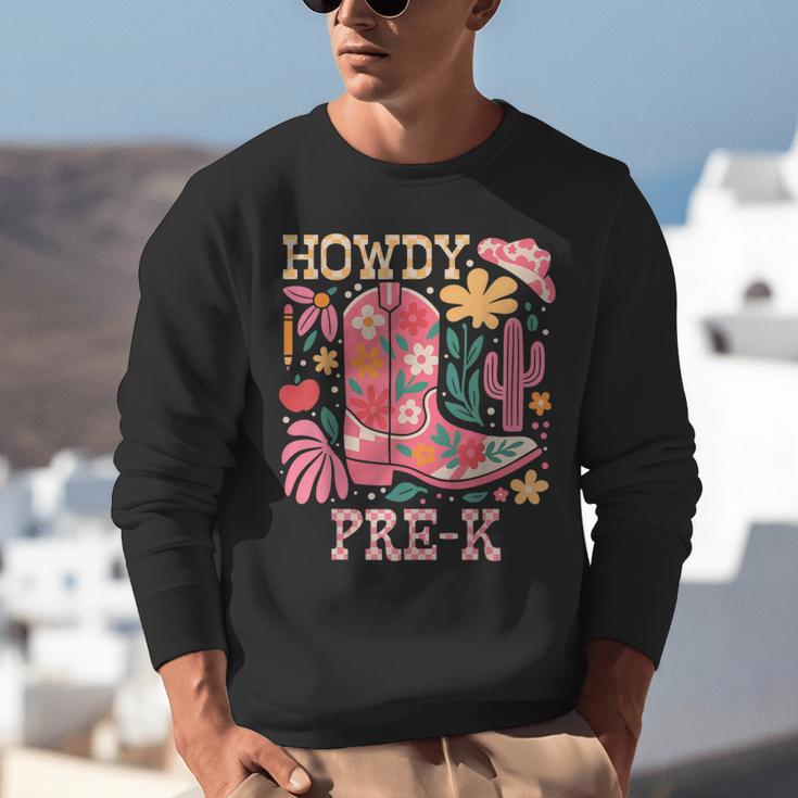 Howdy Pre-K Cowgirls Teacher Back To School Unisex Sweatshirt, funny gift Howdy Pre-K Cowgirls Teacher Back To School Unisex Sweatshirt, funny gift