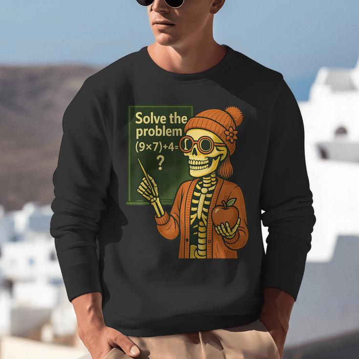 HUGvyn Halloween Skeleton Six Seven 67 Meme PEMDAS Teacher Unisex Sweatshirt, funny gift HUGvyn Halloween Skeleton Six Seven 67 Meme PEMDAS Teacher Unisex Sweatshirt, funny gift