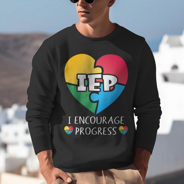 IEP I Encourage Progress Special Education School Teacher Unisex Sweatshirt, funny gift