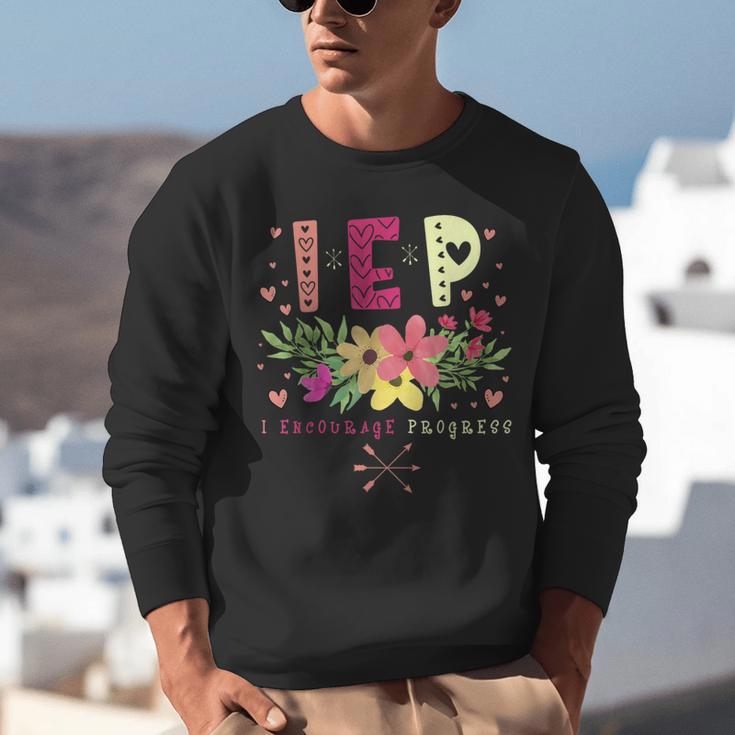 IEP I Encourage Progress Teacher Special Education Men Women Unisex Sweatshirt, funny gift