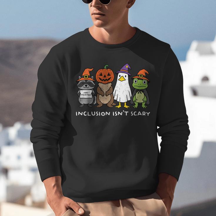 Inclusion Isn't Scary SLP Halloween Sped Teacher Animal Unisex Sweatshirt, funny gift Inclusion Isn't Scary SLP Halloween Sped Teacher Animal Unisex Sweatshirt, funny gift