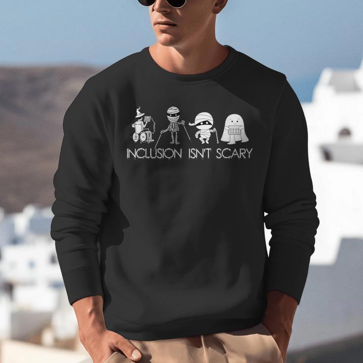 Inclusion Isn't Scary Slp Halloween Sped Teacher Ghost Mummy Unisex Sweatshirt, funny gift Inclusion Isn't Scary Slp Halloween Sped Teacher Ghost Mummy Unisex Sweatshirt, funny gift
