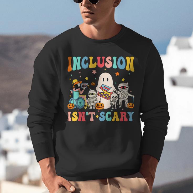 Inclusion Isn't Scary SLP Halloween Sped Teacher Therapy Unisex Sweatshirt, funny gift Inclusion Isn't Scary SLP Halloween Sped Teacher Therapy Unisex Sweatshirt, funny gift