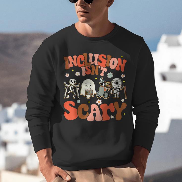 Inclusion Isn't Scary SLP Sped Teacher Halloween Unisex Sweatshirt, funny gift