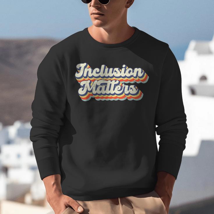 Inclusion Matters Special Education Sped Teacher Vintage Unisex Sweatshirt, funny gift Inclusion Matters Special Education Sped Teacher Vintage Unisex Sweatshirt, funny gift