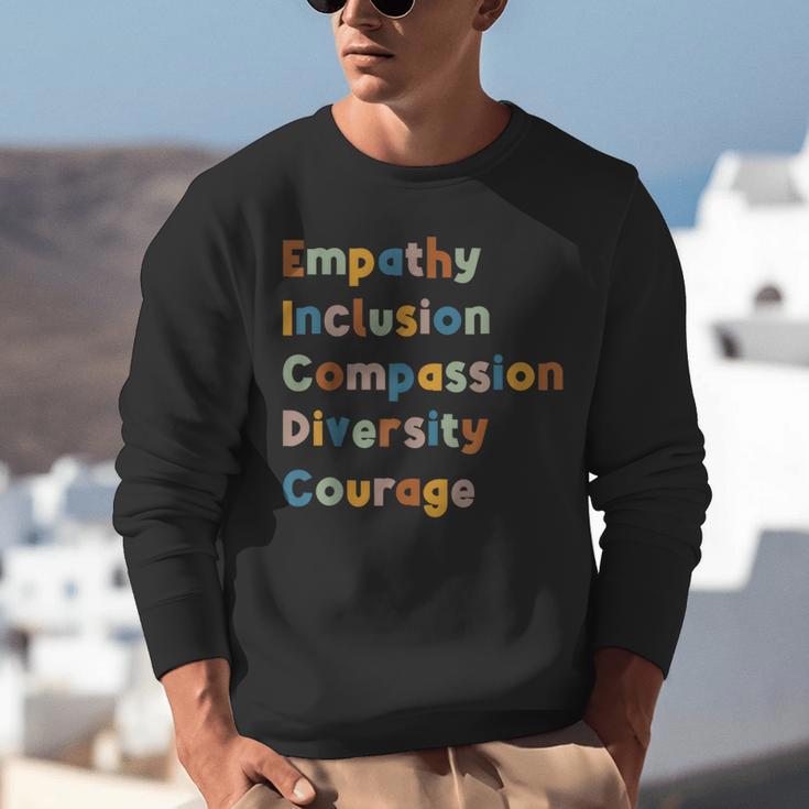 Inclusive Teacher Diversity Inclusion Empathy Teacher Team Unisex Sweatshirt, funny gift
