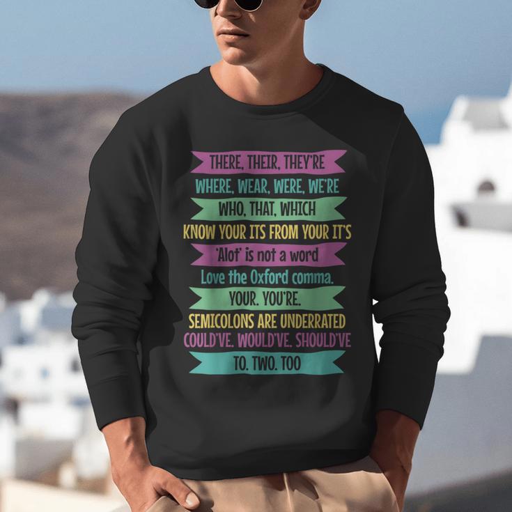 Their There And They'Re English Teacher Men Women Unisex Sweatshirt, English Teacher Sweatshirts, funny gift Their There And They'Re English Teacher Men Women Unisex Sweatshirt, English Teacher Sweatshirts, funny gift