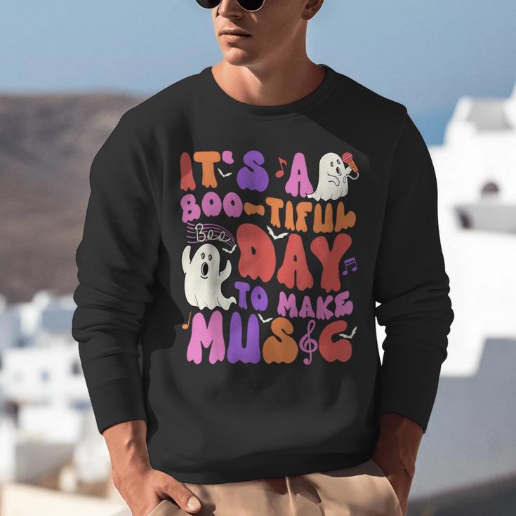 It's a Bootiful Day To Make Music Halloween Music Teacher Unisex Sweatshirt, funny gift It's a Bootiful Day To Make Music Halloween Music Teacher Unisex Sweatshirt, funny gift