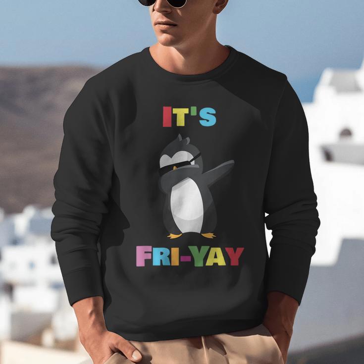It's Fri-Yay Dabbing Penguin Friday Weekend Teacher Student Unisex Sweatshirt, funny gift It's Fri-Yay Dabbing Penguin Friday Weekend Teacher Student Unisex Sweatshirt, funny gift