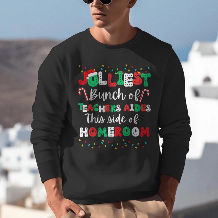 Jolliest Bunch Of Teachers Aides This Side Of Homeroom Unisex Sweatshirt, funny gift